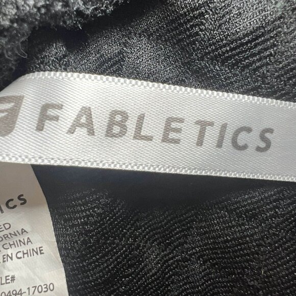 Fabletics Mini Skirt Women Size S Black Quilted Drawstring Straight Coated - Picture 4 of 13